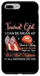 Taurus Girl Compleanno Tacchi Alti Gocciolanti Labbra Farfalla Custodia per iPhone 7 Plus/8 Plus