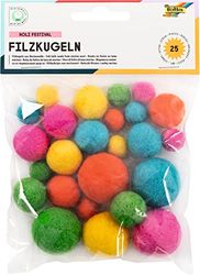 Folia - Bolas de fieltro (Holi), color negro