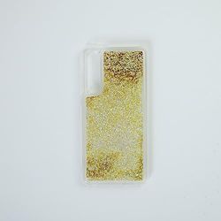 Babaco Telefoonhoesje voor Huawei P30 Liquid Glitter Effect, Goud