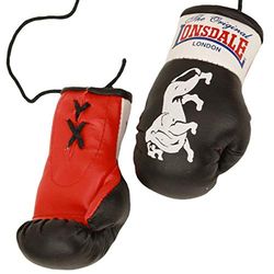 Lonsdale Mini boxningshandskar Werbeartikel Män, svart, S