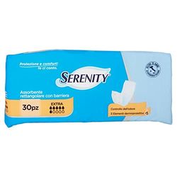 Serenity Absorbente rectangular con barrera extra, 30 unidades