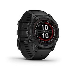 Garmin Fenix 7 Pro Solar 47mm, Smartwatch, Sporthorloge, 22 dagen Batterij, Garmin Pay, 40+ Sport-apps, Muziek, Ingebouwde zaklamp, Zwart