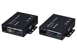 LINK LKEXTKVM Extensor Kvm para vídeo VGA con Cable de Red, Negro