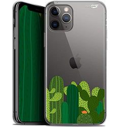 Caseink fodral för Apple iPhone 11 Pro Max (6,5) gel HD [tryckt i Frankrike - iPhone 11 Pro Max fodral - mjukt - stötskyddat ] kaktus