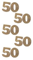 Rössler 9007-160 3-D Glitter Sticker - Gold (Pack of 5)