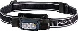 Coast WPH30R - Lampada frontale ricaricabile IP68, bicolore (rosso/bianco), 1200 lumen