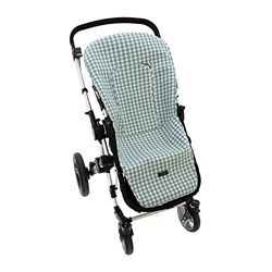 Funda de Verano para Silla Paseo Universal Rosy Fuentes- Colchoneta para Carrito Bebé- Transpirable-Compatible con Bugaboo, Jane, Concord, Baby Jogger, Bebecar…0-verde