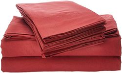 Sweet Home Collection - Conjunto de lençóis, 4 peças, 1500 fios, lençol de baixo com cantos largos.