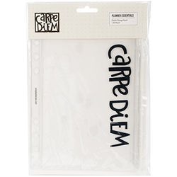 Carpe Diem plástico Bolsa de Almacenamiento, Transparente