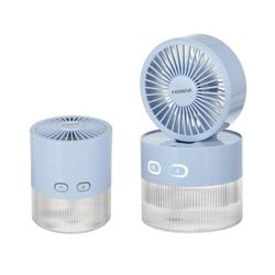 MINI-VENTILATOR MET BLAUWE VERNEVELAAR