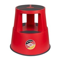 WEDO Rolling Stool, Polypropylene (PP), red, Höhe ca. 42,8 cm, Breite unten ca. 42,4 cm