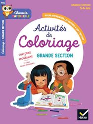 Maternelle Activités de coloriage GS - 5 ans: Chouette entrainement Par Matière