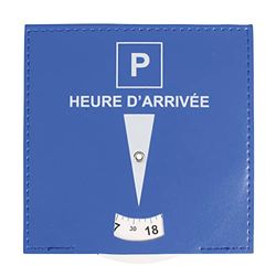 Turbocar - Disque de stationnement Zone Bleue Voiture - Dispositif européen - Permet de favoriser la Rotation des véhicules - Dispose d'une fenêtre où Le conducteur indique Son Heure d'arrivée