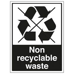 V Safety Panneau de sécurité en aluminium composite non recyclable 400 x 600 mm 3 mm