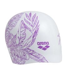Arena Sirene Silicone Long Hair Swim cap for Women, Cuffia da Nuoto Unisex Adulto, Cecilia Bianco, Taglia Unica