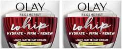 Olay Regenerist Whip Light As Air Anti-Ageing Moisturiser For Firmer Skin With SPF30, Hyaluronic Acid, 50 Ml (Pack of 2)