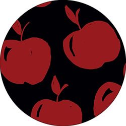 Bonateks, Round Digital Printed Mouse Pad, Non-Slip Base, for Office and Home, Diameter:22cm