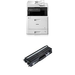 Brother DCP-L8410CDW A4 Colour Laser Wireless Multifunction Printer with Black (High Yield) Toner Cartridge