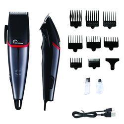 LITTLE BALANCE 8804 Easy Performance, Tondeuse cheveux homme, Autonomie 2h30, Recharge USB-C, Ecran LED, 8 sabots, 4 réglages de longueur, Noir