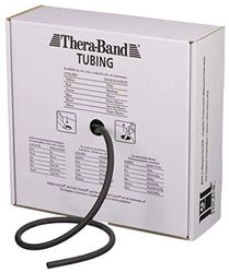 Theraband especial pesado peso tubos de resistencia, 30.5 m, negro