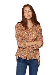 Mavi Dames shirt met lange mouwen blouse, Ecru Watercolor Floral Print, XS