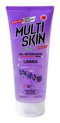 IPEA Gel Igienizzante Detergente Profumato Per Mani Multiskin Flacone Portatile Con Soluzione Antibatterica 74% Alcool - Fragranza, Lavanda, 200 Millilitro