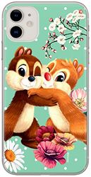 ERT GROUP mobiltelefonfodral för Samsung A02S originalt och officiellt licensierat Disney mönster Chip & Dale 003 Vit optimalt anpassad till formen på mobiltelefonen, fodral tillverkad av TPU-plast