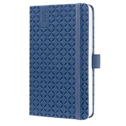 SIGEL J5100 Jolie Weekly Planner 2025, hardcover, 9,5 x 15 cm, 174 Pages, Blue