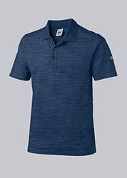 BP 1712-232-110-XS unisex poloshirt, Space-Dye-tyg, 1/2 ärmar, polokrage, 195,00 g/m² tygblandning med stretch, rymdblå, XS