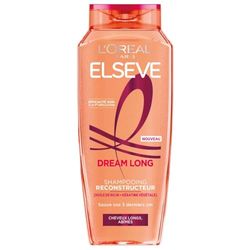 L'Oréal Paris - Shampooing Reconstructeur - Pour Cheveux Long et Abîmés - Enrichi en Kératine Végétale et Huile de Ricin - Elseve Dream Long - 300 ml