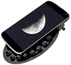 Bresser Suporte para smartphone para telescópios com olho de 1,25 polegadas, cor preta