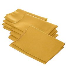 O guardanapo de linho popeline, poliéster, poliéster, dourado, 45,7 x 45,7 x 0,04 cm