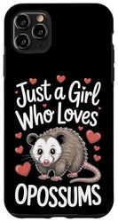 Just A Girl Who Loves Opossums Rodent Fan Style Case for iPhone 11 Pro Max