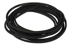 RS PRO Manguera de cable negra PET para cable de diámetro de 3 mm hasta 10 mm, longitud 5 m trenzado elástico, paquete de 5 metros