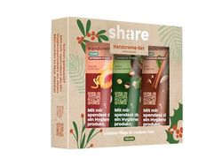 share Set de crema de manos para mujer, 3 piezas, tamaño de viaje, cremas de manos con tres fragancias diferentes para manos muy secas, set de regalo para mujeres, mamá, novia