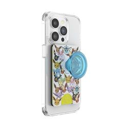 PopSockets PopWallet+ con un PopTop Intercambiable Integrado para Teléfonos Móviles y Tablets - Pokémon - Eevee Evolution Faces