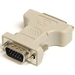 StarTech.com Adaptador Conversor para Monitor de Ordenador DVI-I a VGA - DVI-I Hembra - HD15 Macho - Blanco