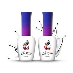 So Nice Nagelöverlack Silky Matt + basgel Super Hero UV LED, set 8 ml + 8 ml (2-pack)