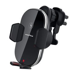 Goodyear Cargador inalámbrico magnético motorizado, Soporte para teléfono automático Rejillas de ventilación, hasta 6,7 Pulgadas 92 mm, iPhone, Samsung, etc