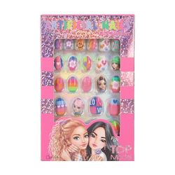 Depesche 12945 TOPModel Joy autocollants, différents designs, 24 artificiels, ongles de plusieurs tailles, 0012945, Multicolor