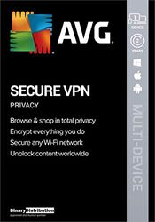 AVG Secure VPN 2023, 1 Device 2 Years, Security+Privacy+Encryption [PC/Mac/Android] [Licence]