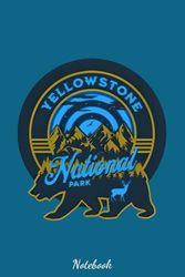 Yellowstone National Park Notebook: 6x9 120 Pages, Ruled Notebook, Journal, Daily Diary, Organizer, Planner