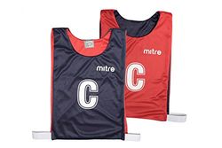 Mitre Uni-volwassenen voor netball-sporttraining wenteleibjesset, 7-delige set, meerkleurig (marine/rouge), M