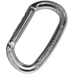 Desconocido Kong Ovalone-karabijnhaak, aluminium, recht, voor volwassenen, uniseks, meerkleurig (meerkleurig), eenheidsmaat