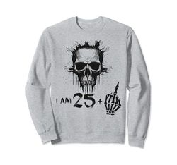 I Am 25 Plus 1 Middle Finger - 26th Birthday w. Viking Skull Sudadera