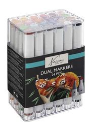 Legind Nassau – Markers Dual Tip 24 pcs White – (K-AR0104/22GE)