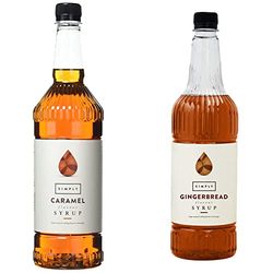 Simply Caramel Syrup 1 Litre & Ginger Bread Syrup 1 Litre