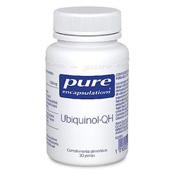 PURE ENCAPSULATIONS Ubiquinol-QH, Coenzima Q10 en su forma reducida, Biológicamente igual a la producida por el cuerpo, 30 Perlas