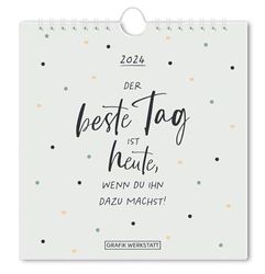 Postkartenkalender 2024 Der beste Tag: Postkartenkalender