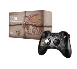 MSI Force GC30 Monster Hunter Edition Gaming Controller met vibratiesysteem, draadloos, voor pc en Android, tot 8 uur accuduur, Monster Hunter Design, 217 gram